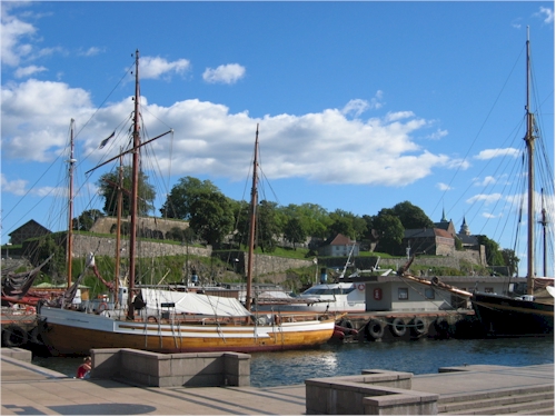ships below aukershus fortress